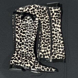 Michael Kors Collection Leather and Patent Boots Size 37